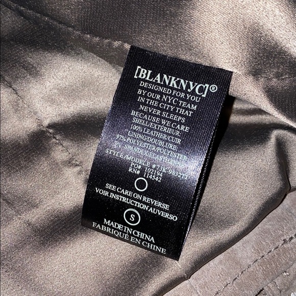 Blank nyc fringe 100% leather jacket - Picture 5 of 5